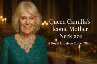 Queen Camilla's Iconic Mother Necklace at the 2025 State Banquet in Rome